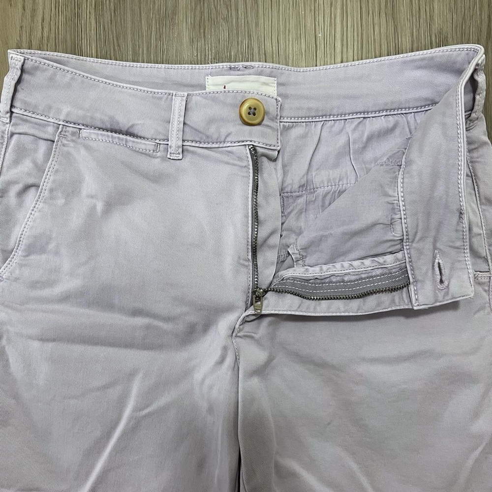 Anthropologie Women’s Lavender Chino Shorts Size 27 - Picture 3 of 10